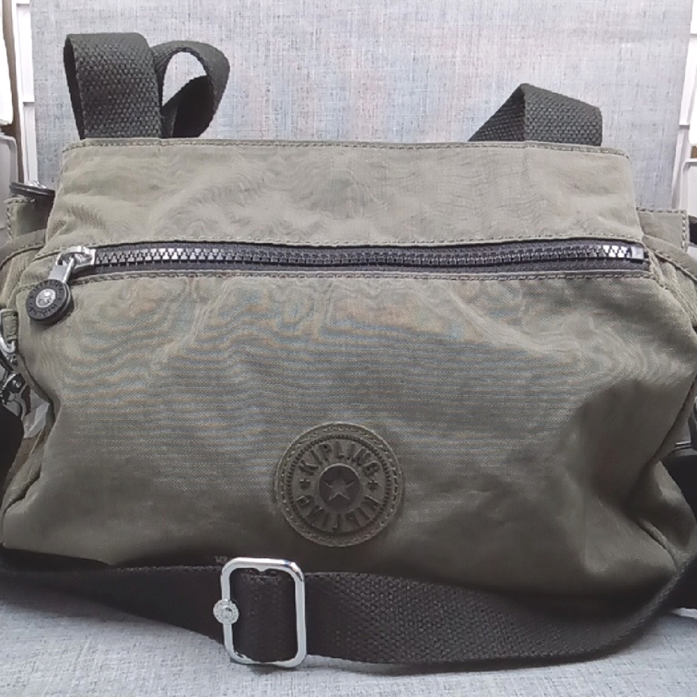 Kipling Elysia Satchel Green Moss